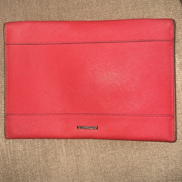 Red/Orange Rebecca Minkoff Envelope Clutch - Picture 2 of 7